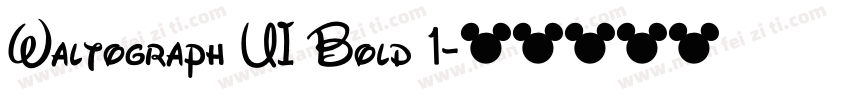 Waltograph UI Bold 1字体转换